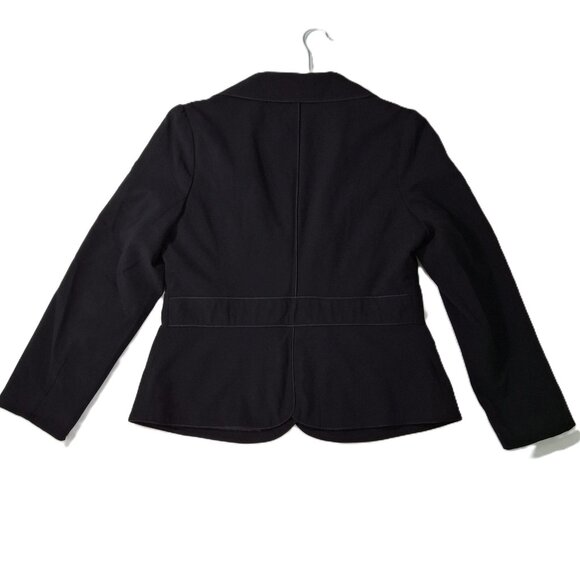 Steampunk Fitted Tailored Short Blazer Suit Jacket Sz 12 Lined Vintage Office - Picture 9 of 16